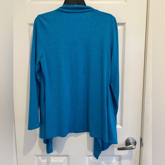 Essentials by Milano Draped Open Front Cardigan - Picture 2 of 4